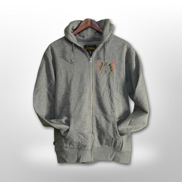 Crooks & Castles Gray Zipper Hoodie - Medium - 2006 - Picture 1 of 16